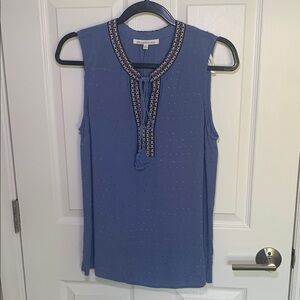 Daniel Rainn  boho tank blouse with tassel front size medium
